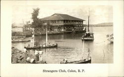 Stranglers Club Colon, Panama Postcard Postcard Postcard