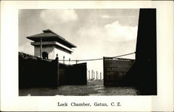 Lock Chamber Gatun, Panama Postcard Postcard Postcard