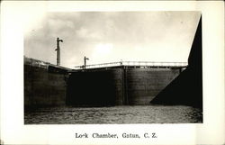 Lock Chamber Gatun, Panama Postcard Postcard Postcard