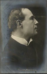 Profile Portrait of Richard Mansfield Postcard