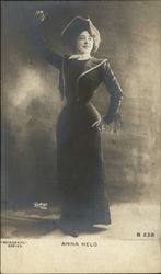 Anna Held Posing Dramatically Postcard