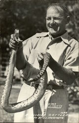 Florida Rattler and Handler Postcard