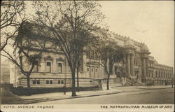 The Metropolitan Museum of Art - Fifth Avenue Facade New York, NY Postcard Postcard Postcard