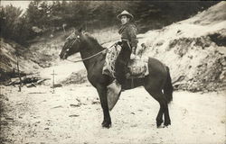 Trooper Mounted on His Horse Police Postcard Postcard Postcard