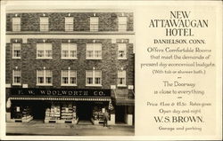 New Attawaugan Hotel Danielson, CT Postcard Postcard Postcard