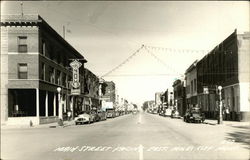 View of Main Street Facing East Postcard