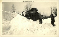 Snow Plow Postcard