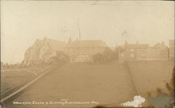 Wesleyan Chapel & School from Birchencliffe Hill Postcard