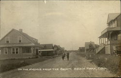 Up the Avenue from the Beach Beach Park, CT Postcard Postcard Postcard