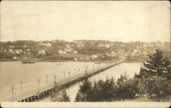 View of Belfast Maine Postcard Postcard Postcard