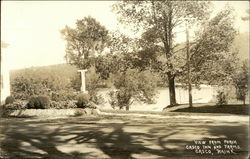 View from porch, Casco Inn and Farms Maine Postcard Postcard Postcard