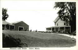 Pleasant Lake House Casco, ME Postcard Postcard Postcard