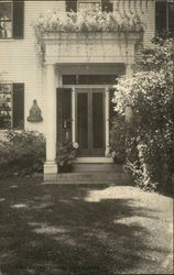 Doorfront at a House in Maine Saco, ME Postcard Postcard Postcard