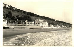 Beach Homes of the Stars Santa Monica, CA Postcard Postcard Postcard