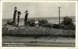 Malibu Beach Home and Movie Colony Postcard