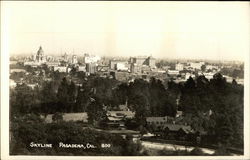 Skyline -Aerial View Postcard