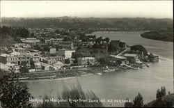 Looking up Wangabui River from Durie Hill Postcard