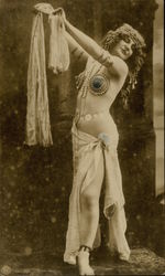 Belly Dancing Risque Woman Postcard