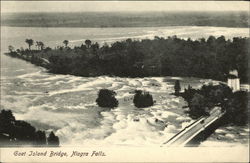 Goat Island Bridge Postcard