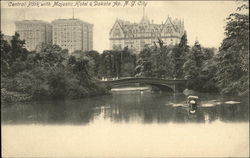 Central Park with Majestic Hotel & Dakota Postcard