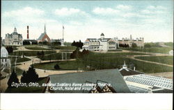 National Soldiers Home, Showing Theatre, Church, Hotel and Hospital Postcard