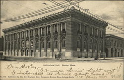 Horticultural Hall Postcard