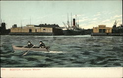 Boston, Cunard Wharf Postcard