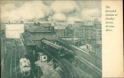 Elevated Station at Dudley Street Postcard