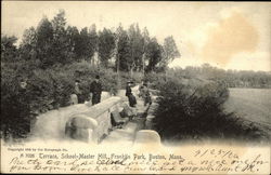 Terrace, School-Master Hill, Franklin Park Boston, MA Postcard Postcard Postcard