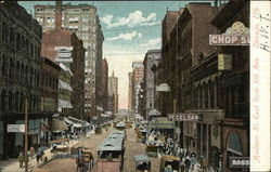 Madison Street East from 5th Avenue Postcard