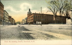 Main St., Looking South Postcard