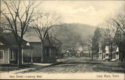 Main Street--Looking West Lime Rock, CT Postcard Postcard Postcard