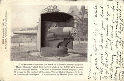 Gun from Admiral Cervera's "Marie Theresa" Military Postcard Postcard Postcard