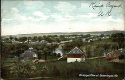 Bird's Eye View of Town Postcard