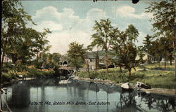 Bobbin Mill Brook at East Auburn Maine Postcard Postcard Postcard