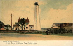 Pequot Lighthouse New London, CT Postcard Postcard Postcard