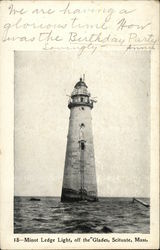 Minot Ledge Light, off the Glades Postcard