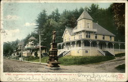 Encampment Headquarters At Weirs Lake Winnipesaukee Postcard