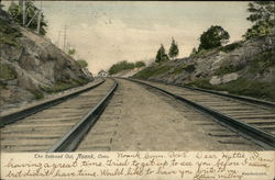 The Railroad Cut Noank, CT Postcard Postcard Postcard