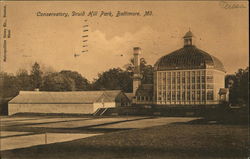 Conservatory, Druid Hill Park Baltimore, MD Postcard Postcard Postcard