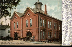 Central Fire Station Postcard