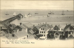 The Harbor, Provincetown, Mass Massachusetts Postcard Postcard Postcard