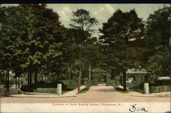 Entrance to North Burying Ground Postcard