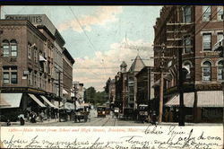 Main Street from School and High Streets Postcard