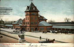 Railroad Station Postcard