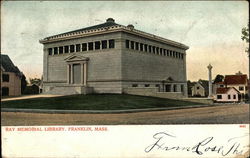 Ray Memorial Library Franklin, MA Postcard Postcard Postcard