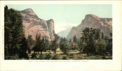 The Domes and Washington Columns, Yosemite Valley Postcard