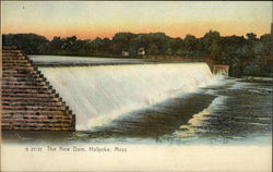 The New Dam Holyoke, MA Postcard Postcard Postcard