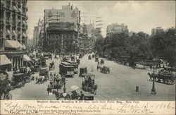 Madison Square, Broadway & 5th Avenue Postcard