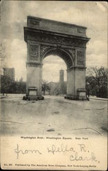 Washington Arch, Washington Square New York, NY Postcard Postcard Postcard